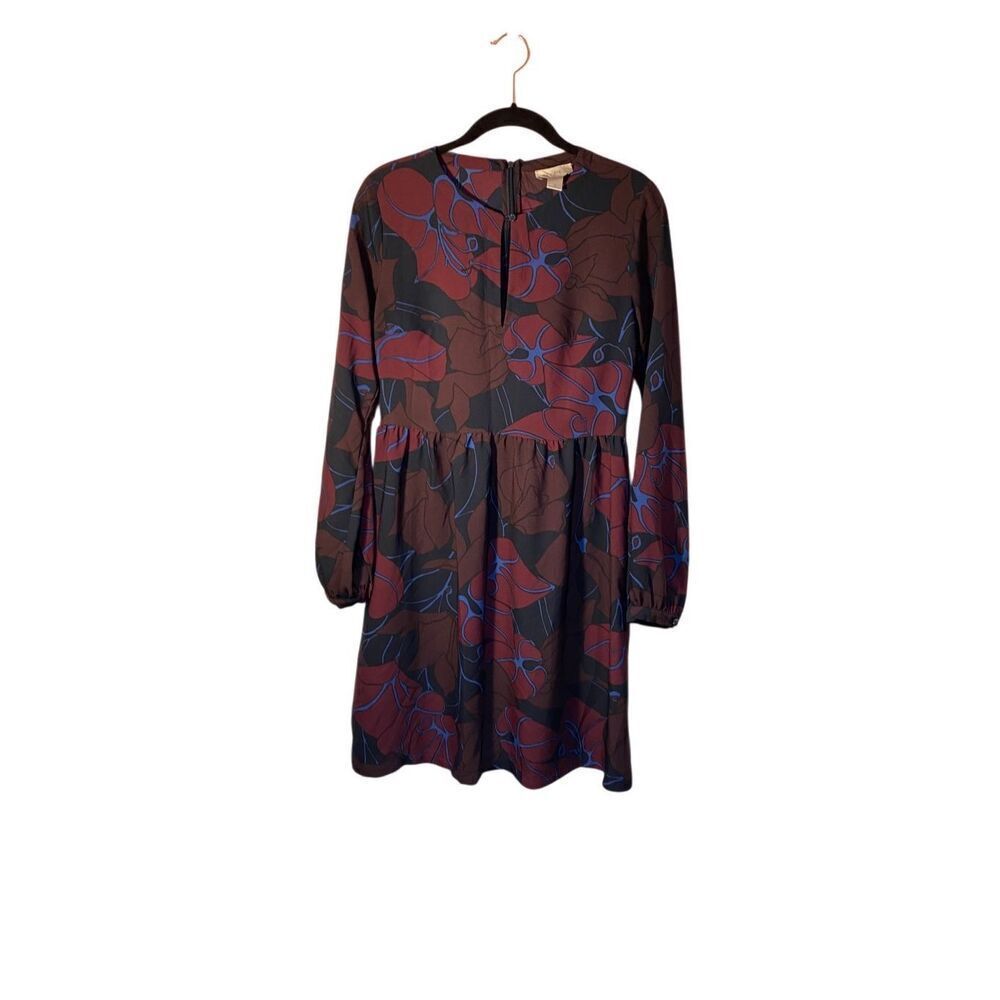 Loft Woman’s Baby Doll Style Floral Long Sleeve Dress Size 10 - Picture 4 of 5